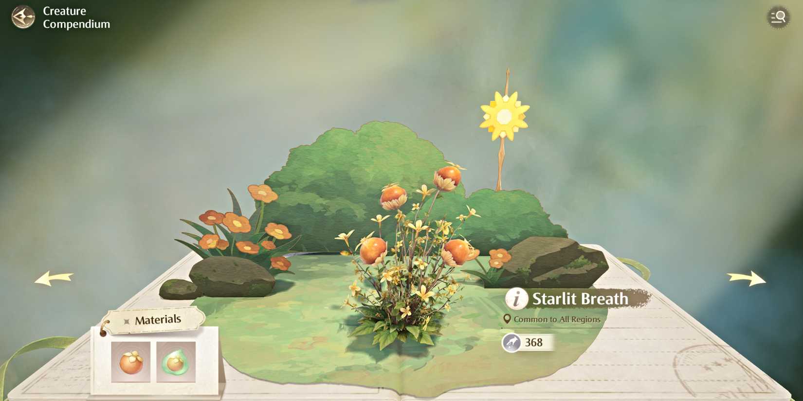 infinity-nikki-starlit-breath-compendium-entry