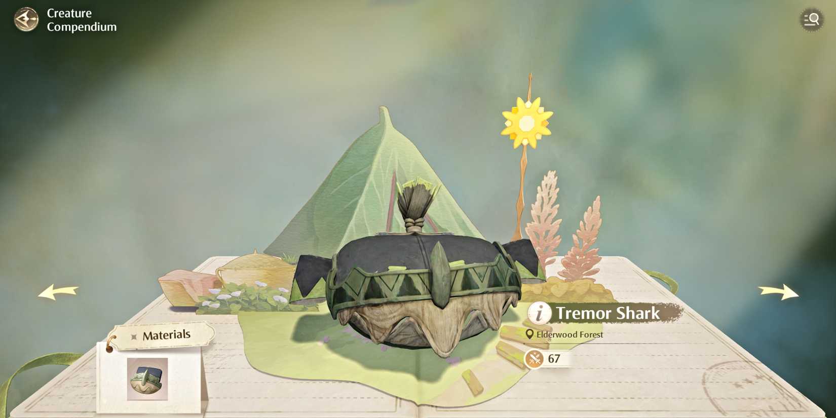 Infinity Nikki Tremor Shark Compendium