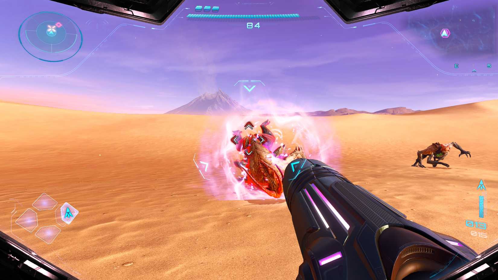 Metroid Prime 4 fighting in sand