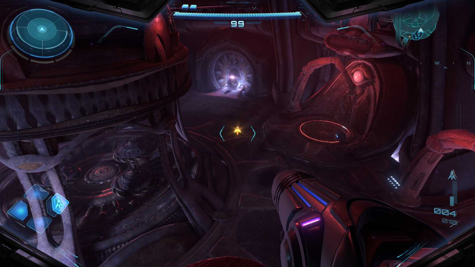 Metroid Prime 4 jump down into morph tunnel
