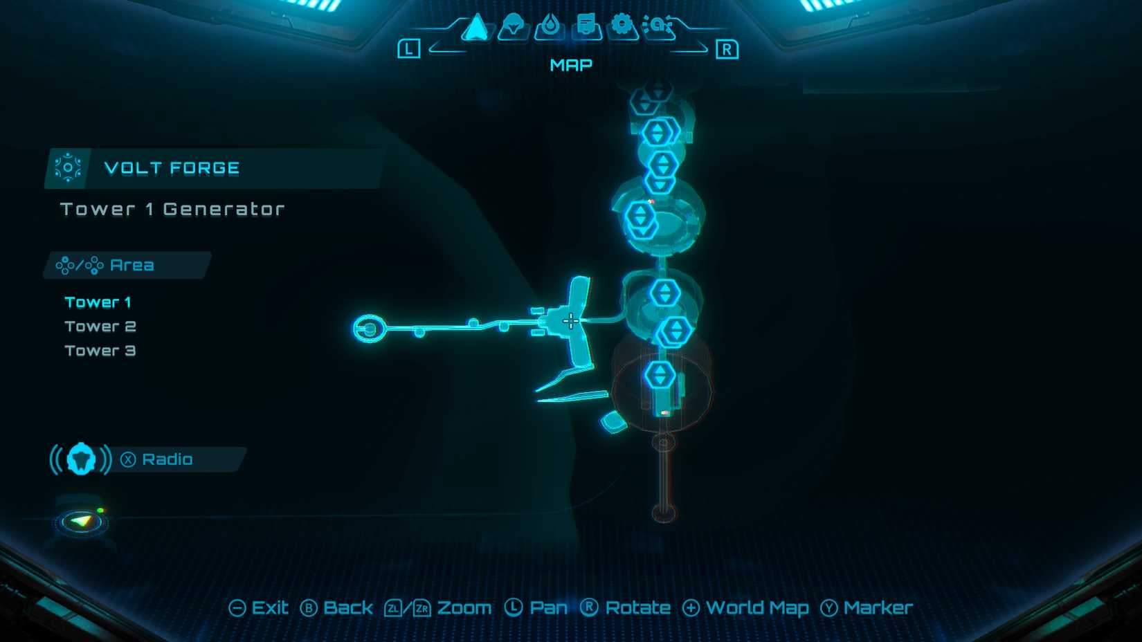 Metroid Prime 4 Tower 1 Map