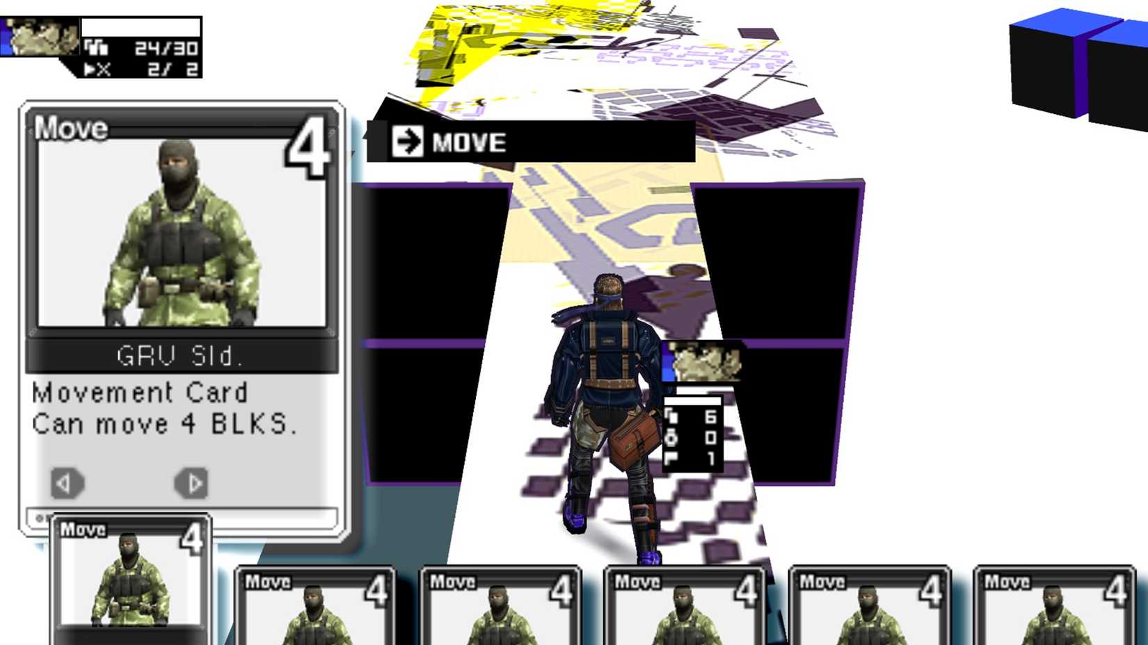 moving in metal gear acid 2