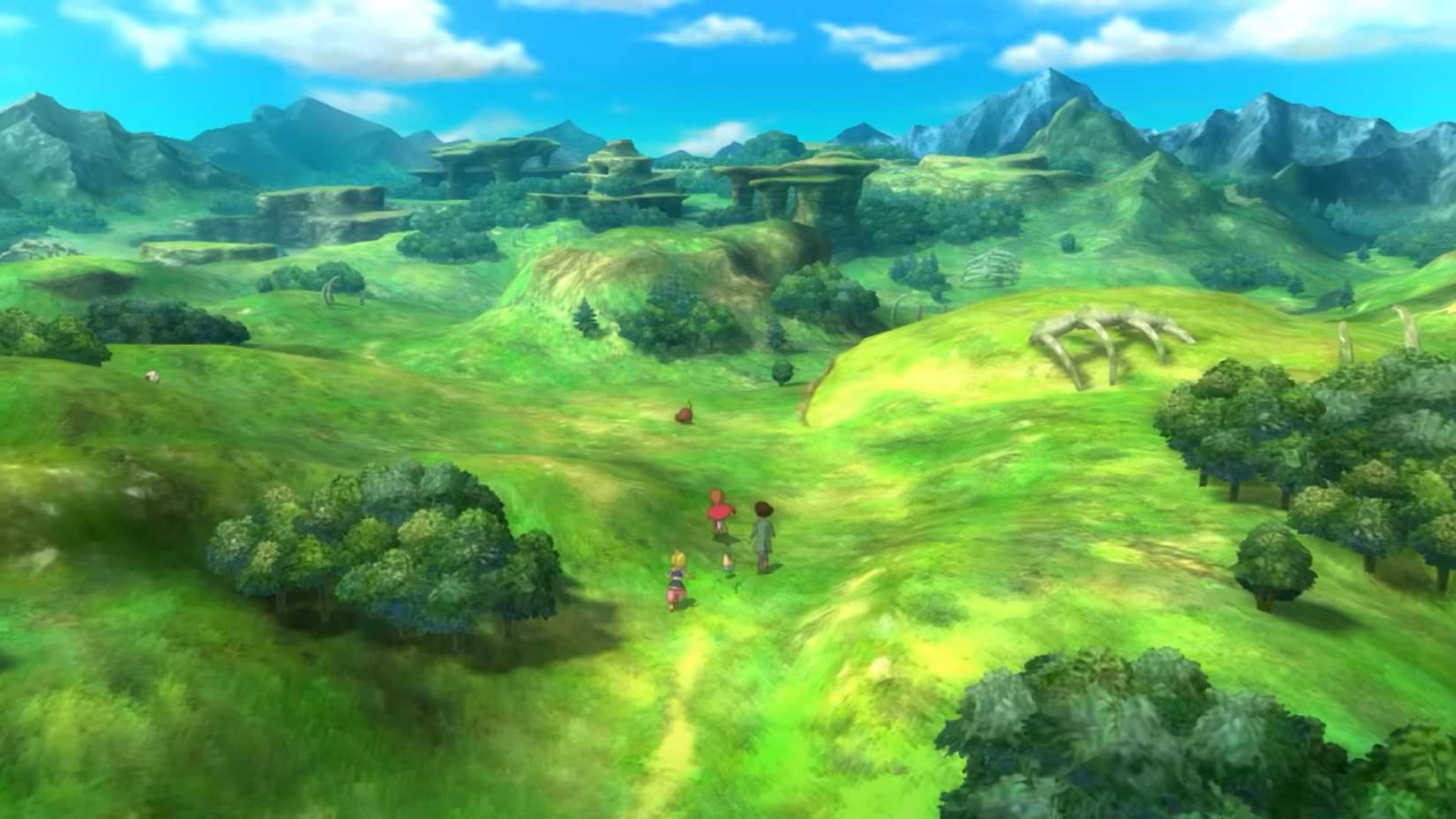 wide shot of ni no kuni world map