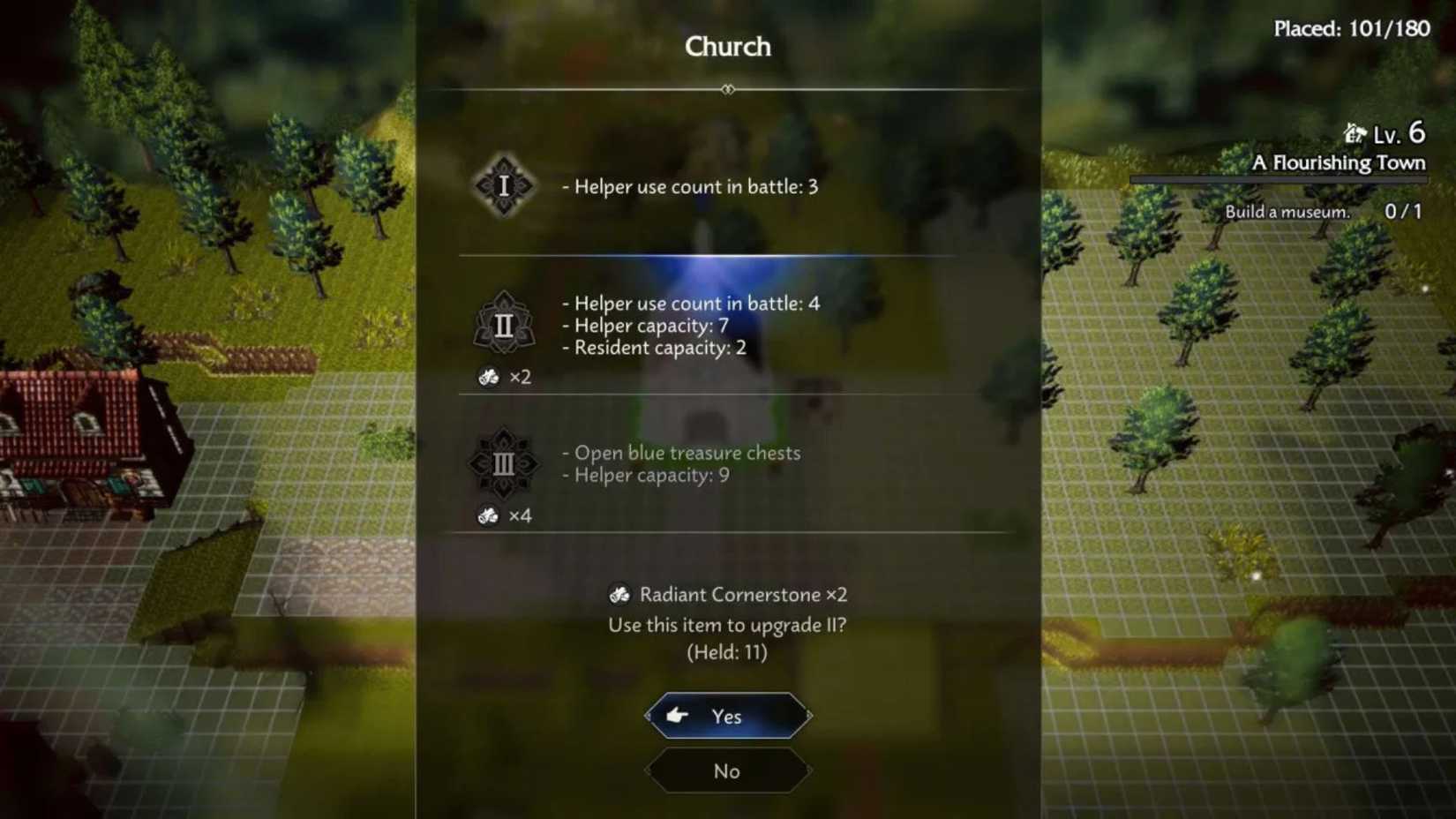 Octopath Traveler 0 Blue Chests Church Upgrade