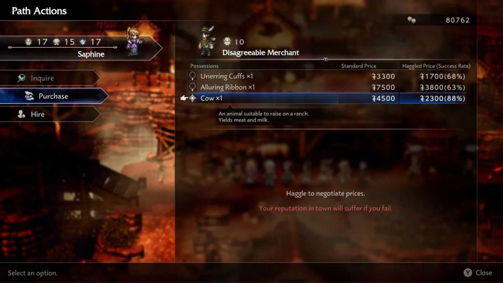 Octopath Traveler 0 Farm Money Path Action