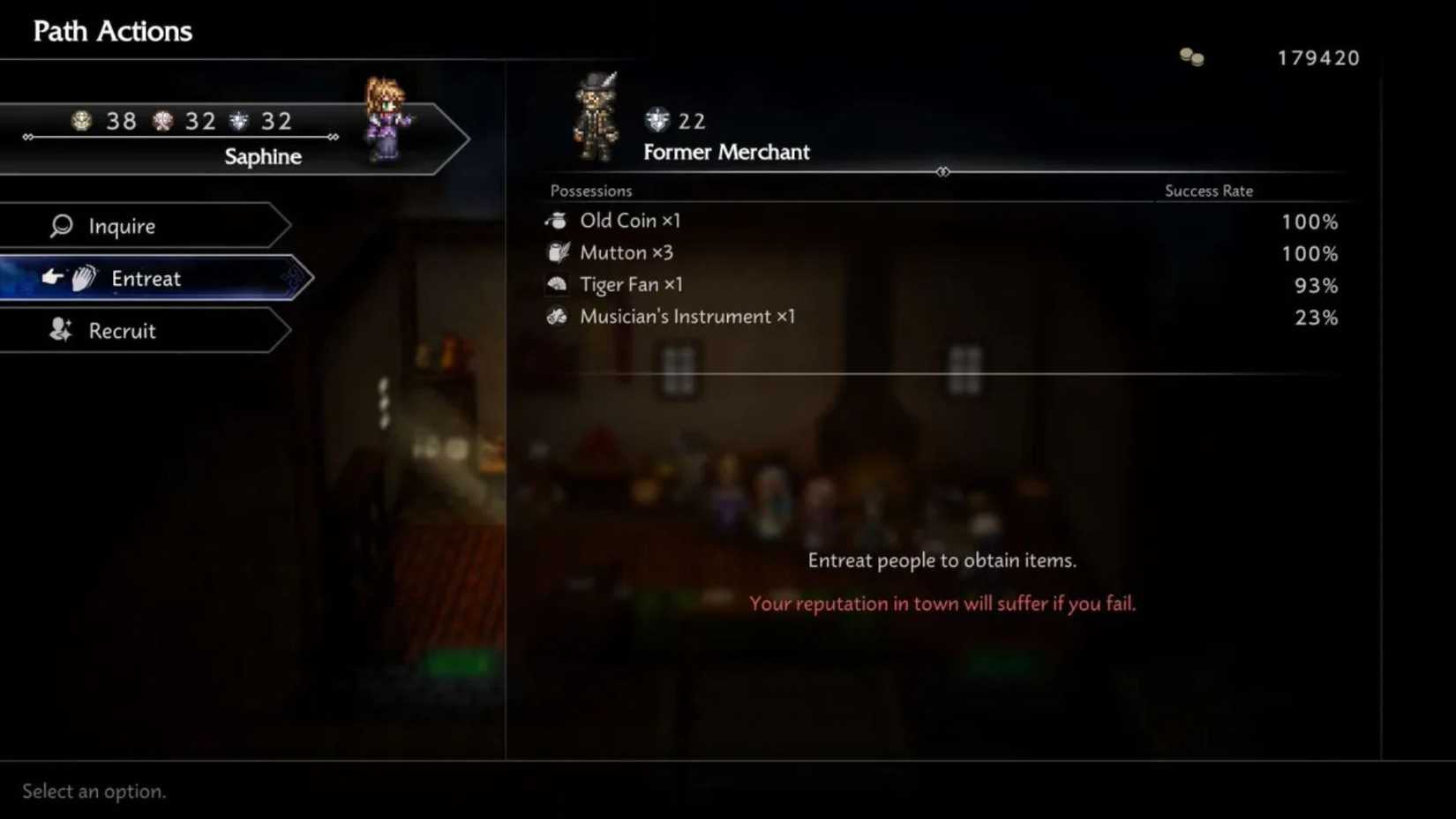 Octopath Traveler 0 Musician's Instrument Merchant