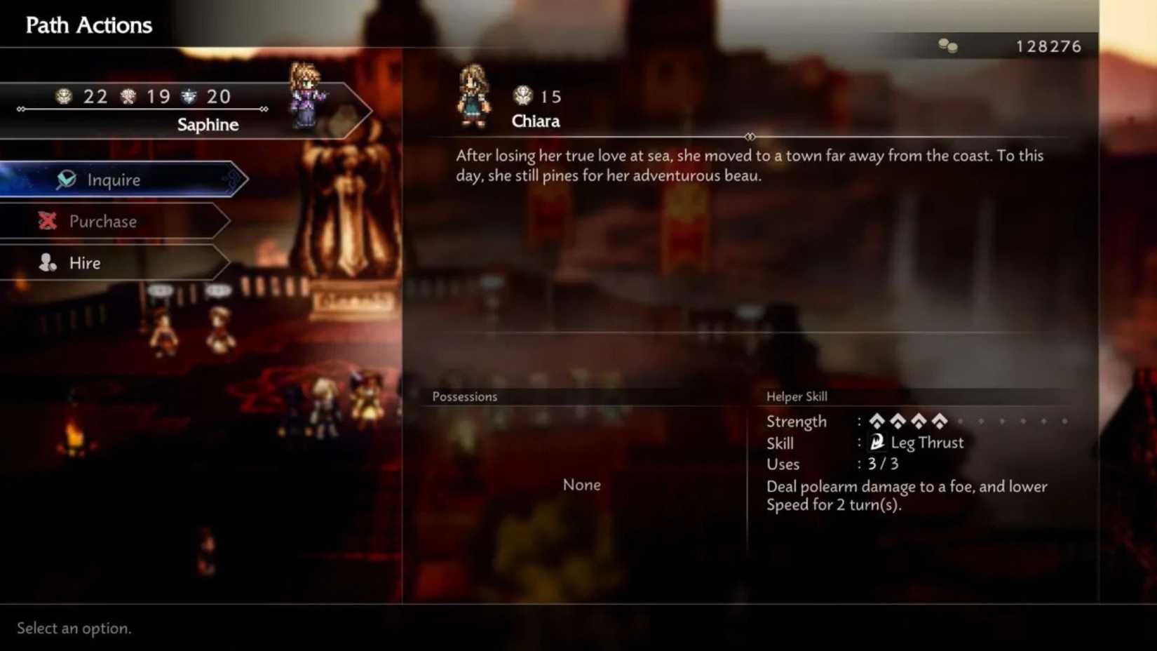 Octopath Traveler 0 Queen Orsa Chiara