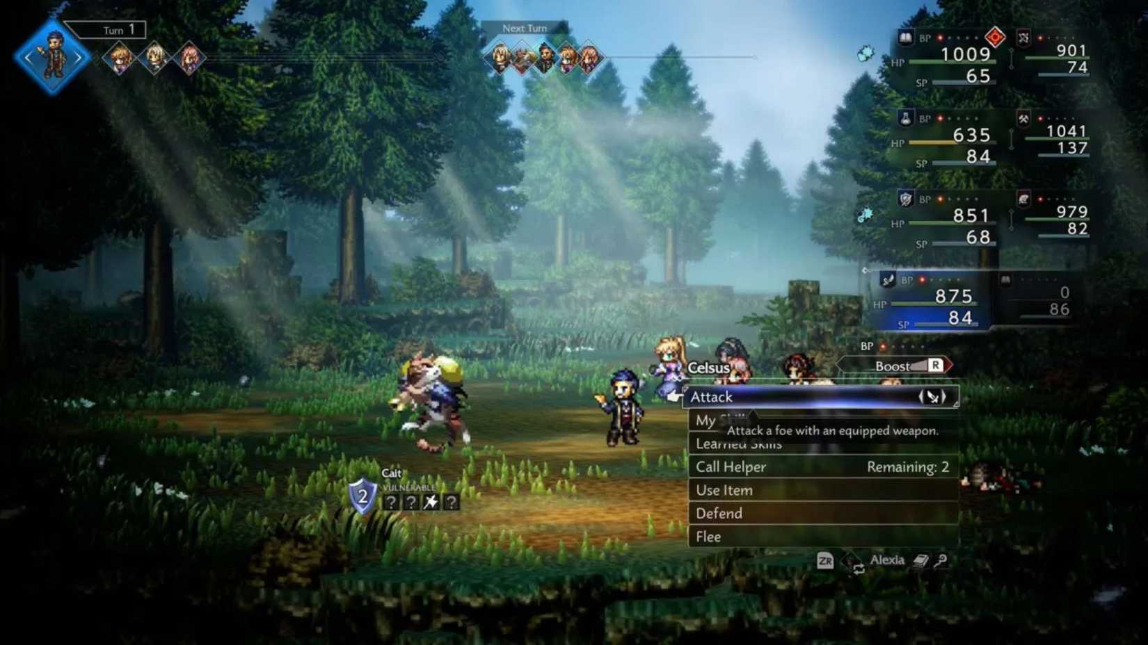 Octopath Traveler 0 Rare Monsters Cait Battle