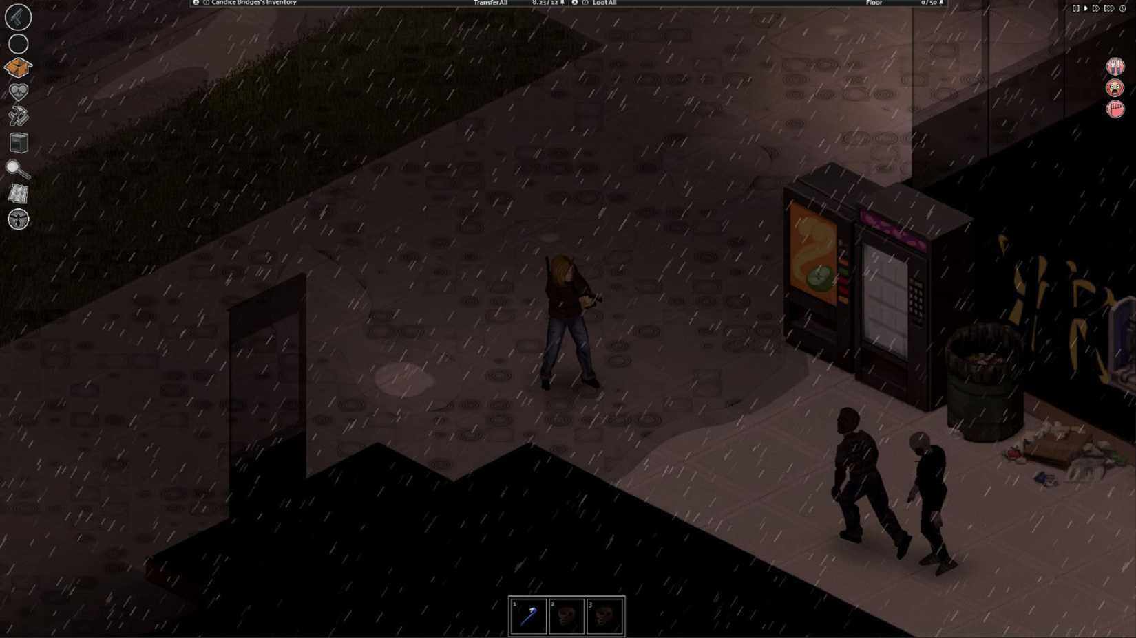 Project Zomboid Zombies in the Rain