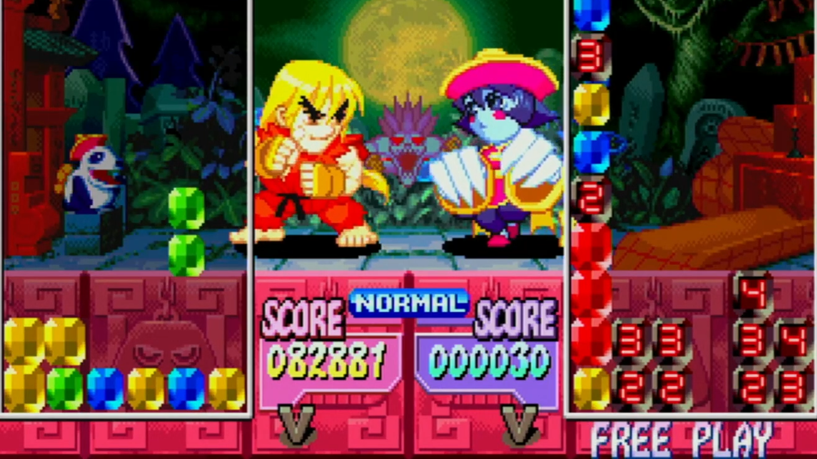 Super Puzzle Fighter II Turbo gameplay