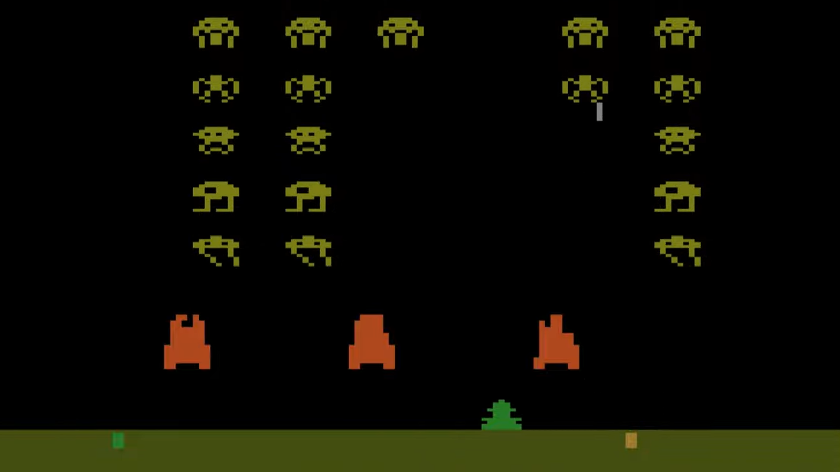 Space Invaders 2600 gameplay
