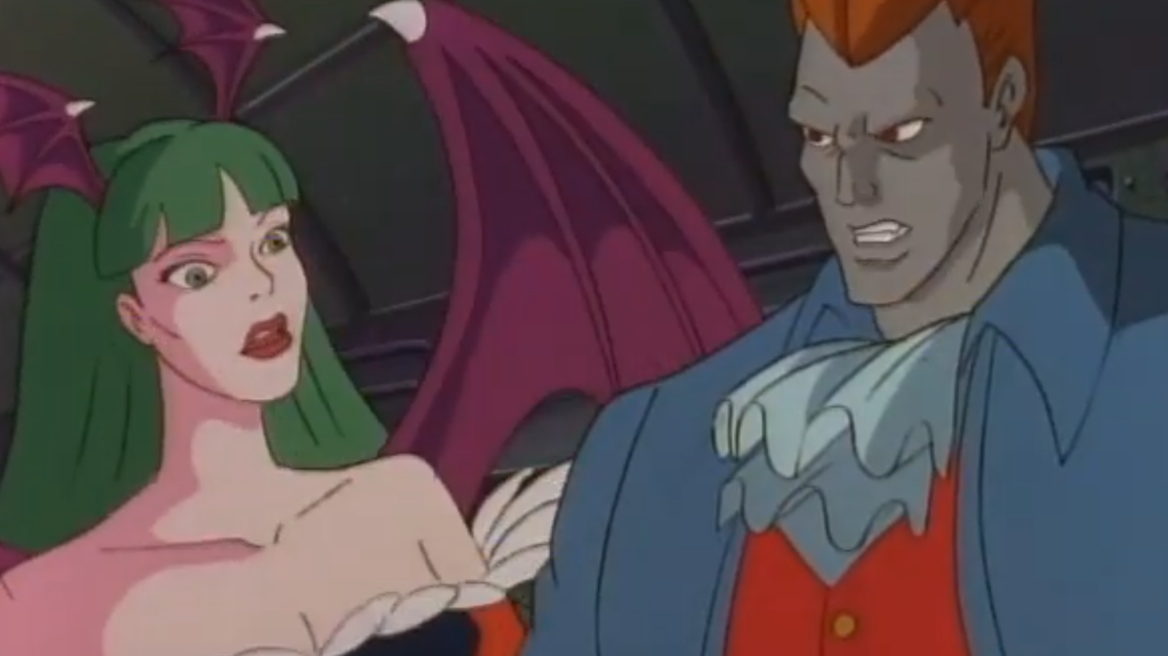 Darkstalkers cartoon Demitri Morrigan