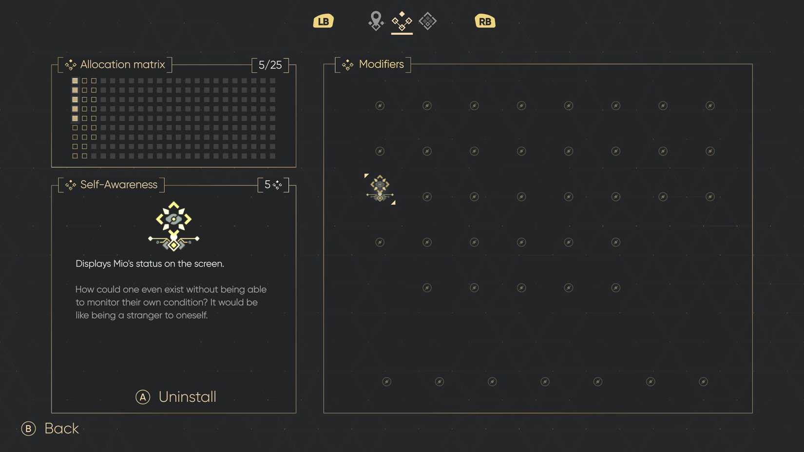 first upgrade screen in mio