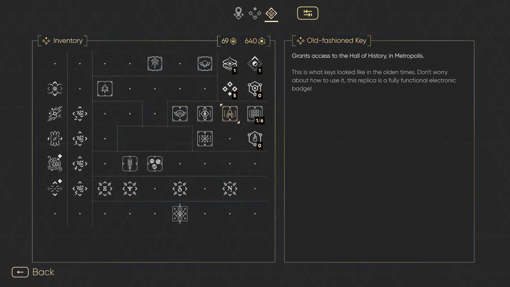 item description for old fashioned key