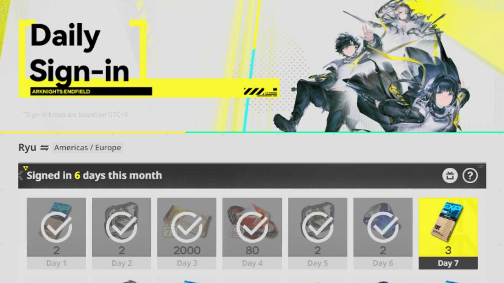 Arknights Endfield Daily Sign-in SKPORT