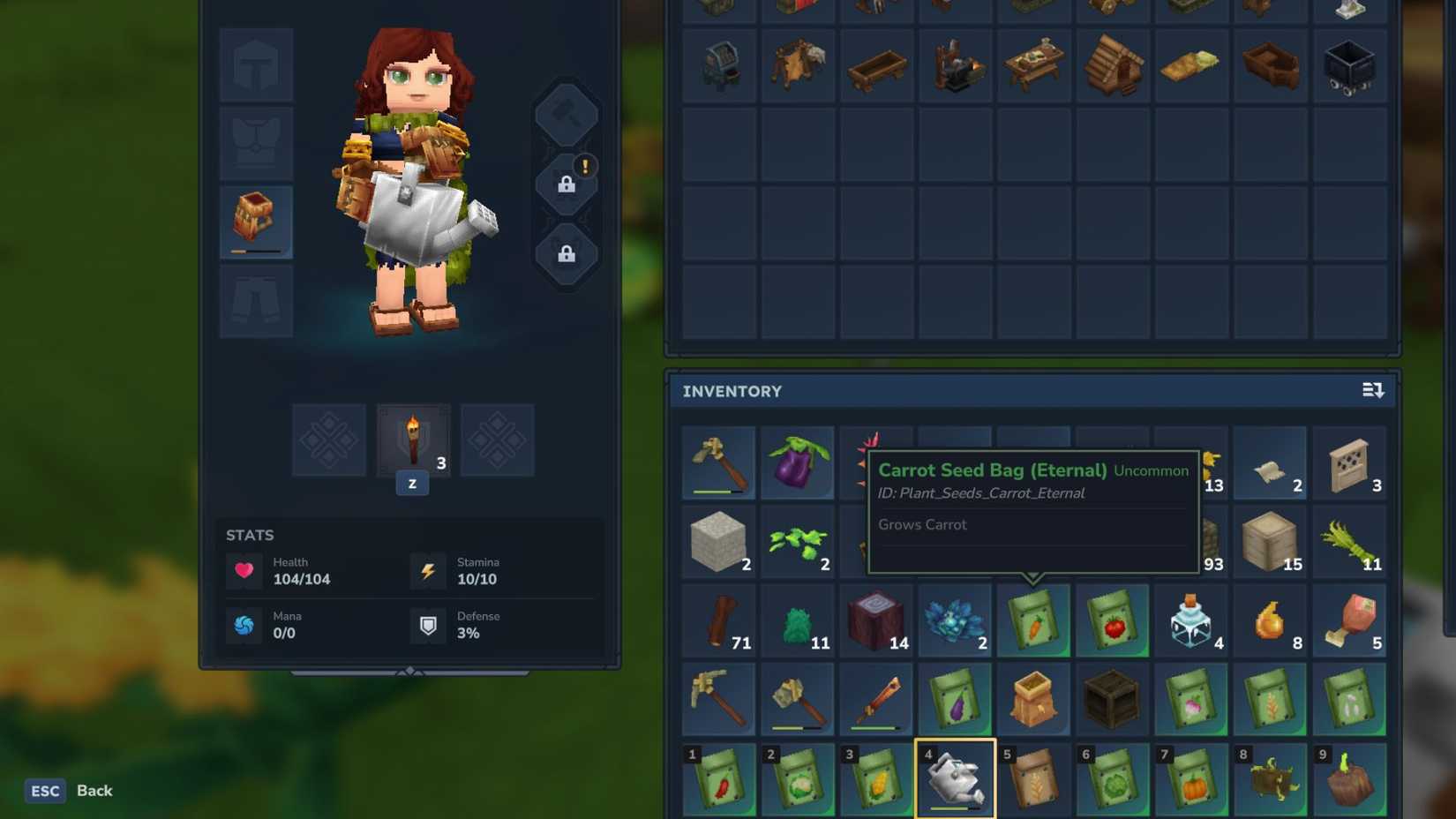 Hytale Eternal Seeds in Inventory