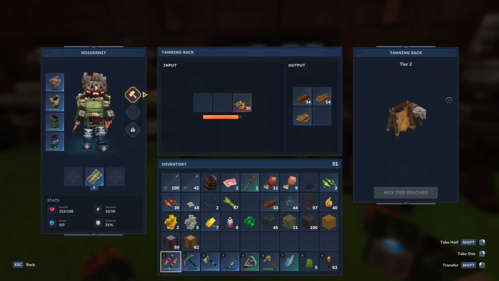 Tan Rack Where to get all Hides in Hytale