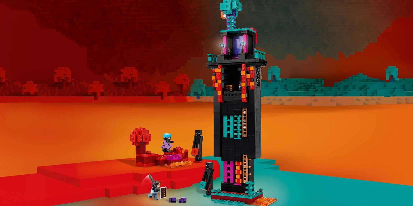 Most Expensive LEGO Sets Based on Video Games Minecraft The Enderman Tower