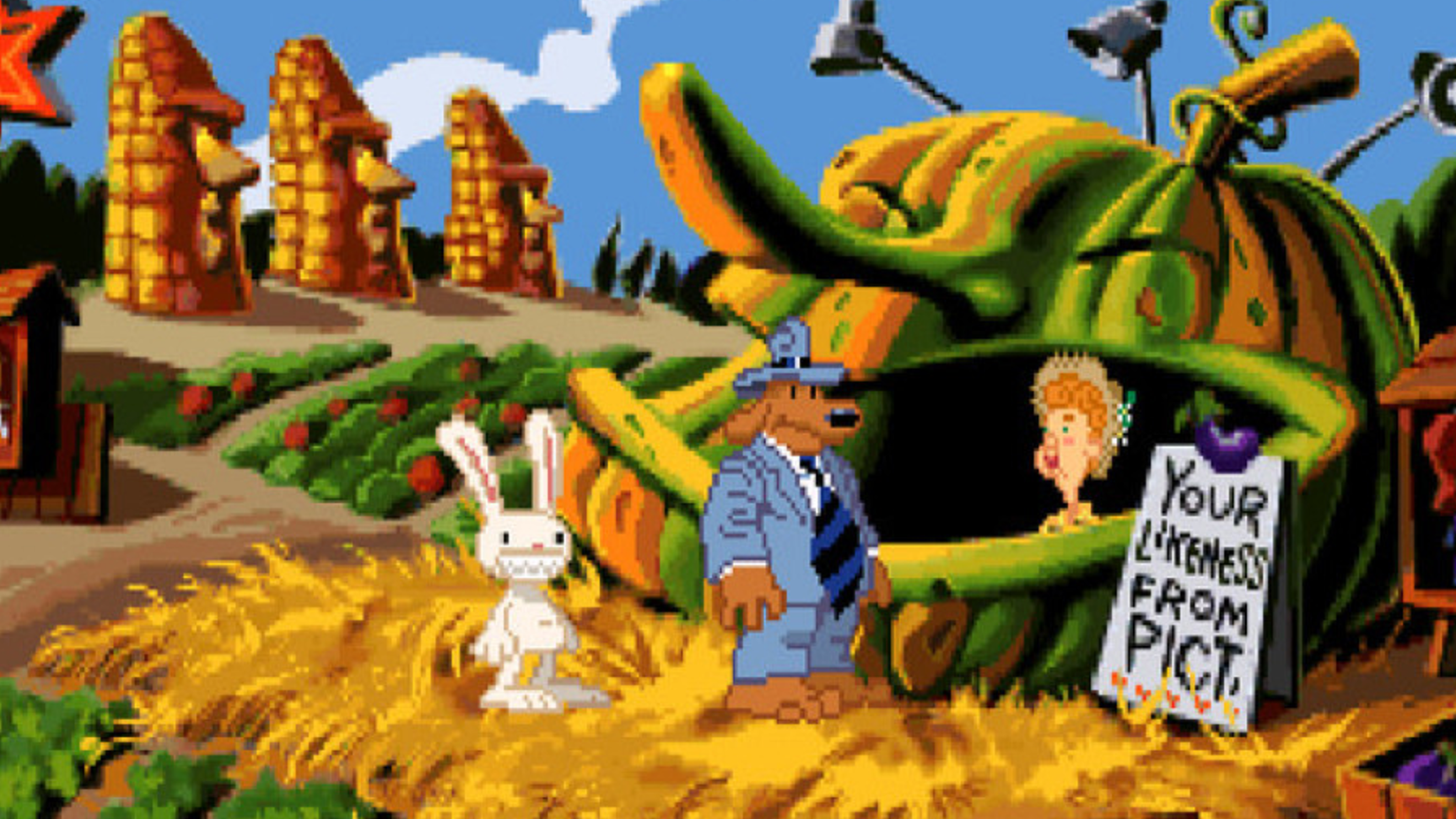 Sam and Max Hit the Road vegetable farm