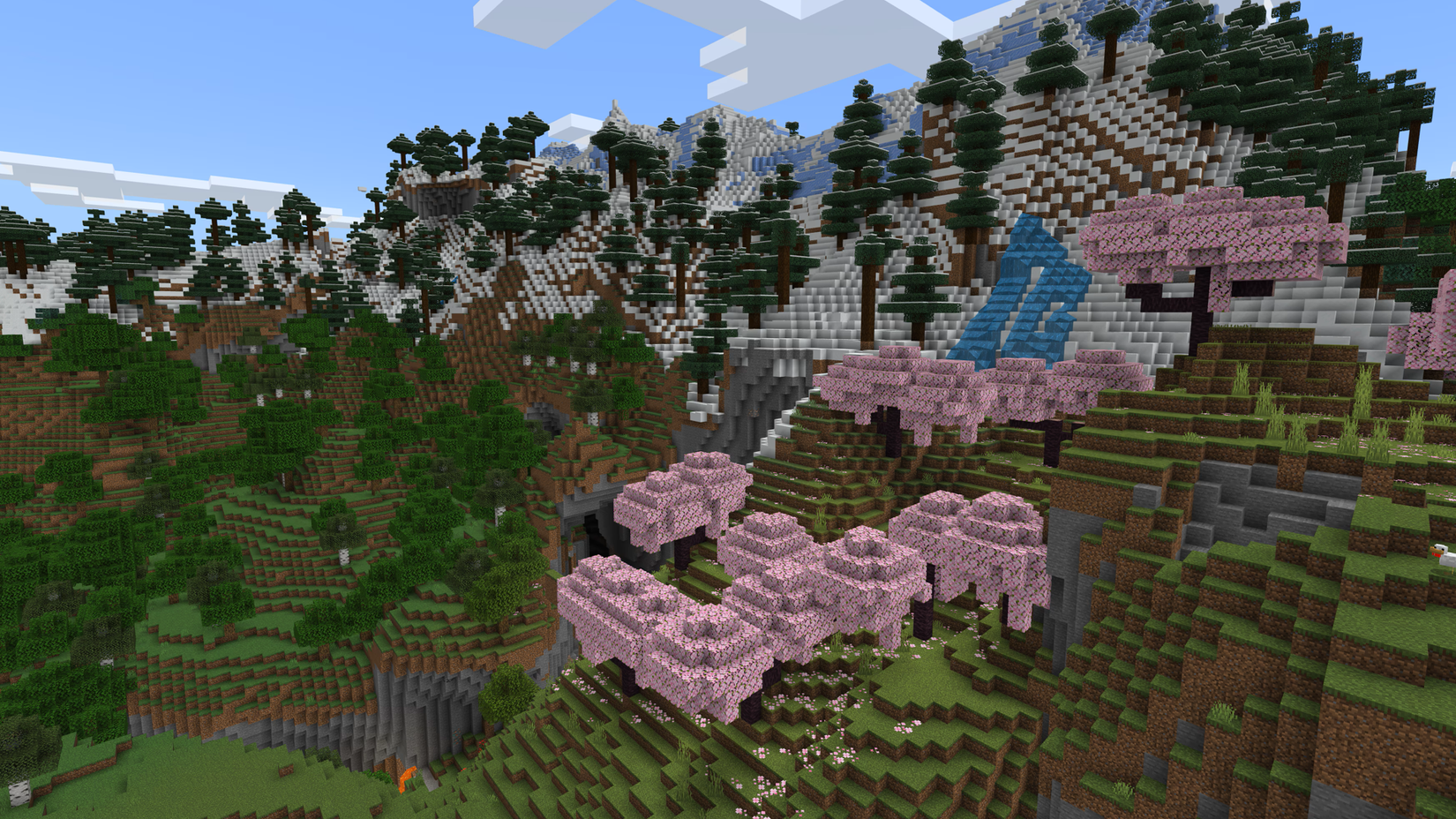 Minecraft mountain