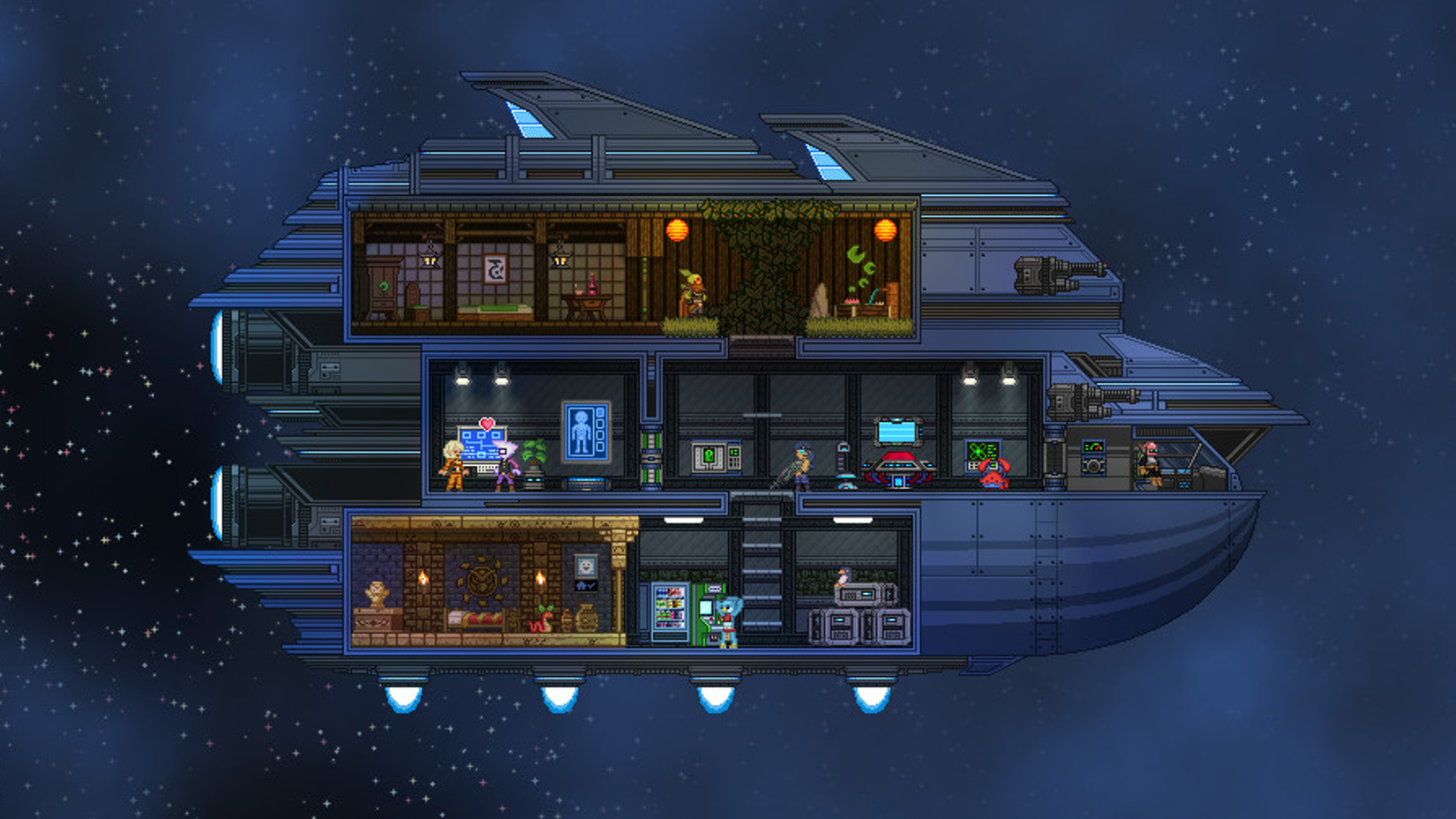Starbound gameplay
