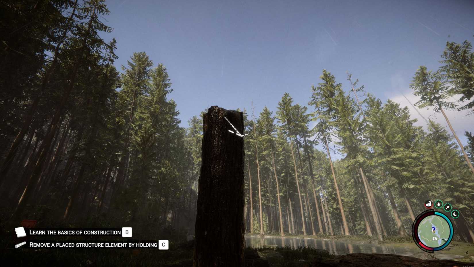 Sons of the Forest Stairs Diagonal Post