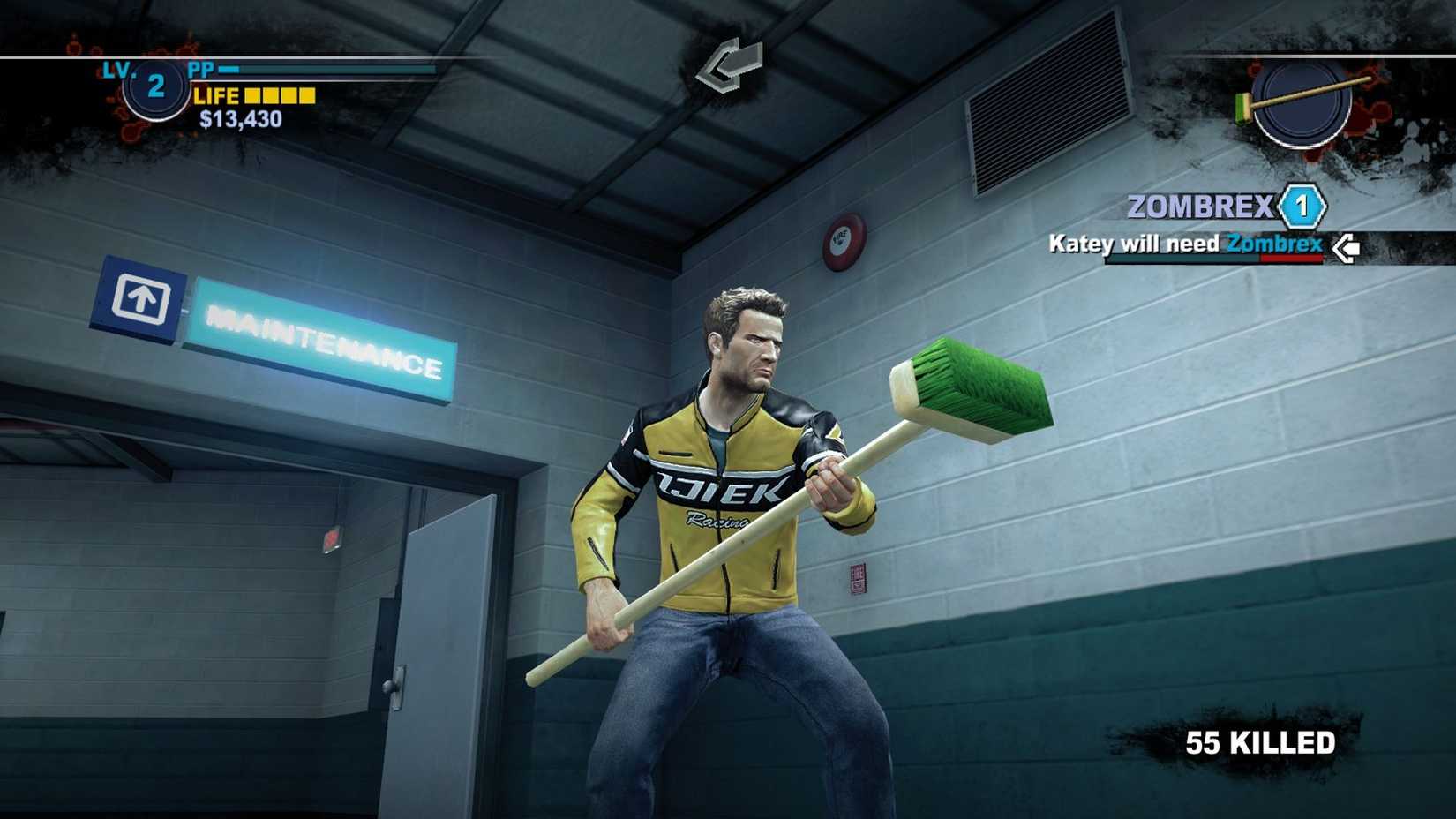 Dead Rising 2 Chuck broom