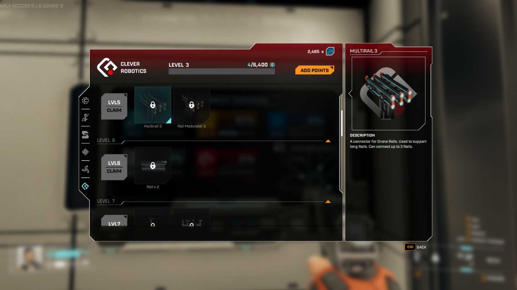 StarRupture Drones Upgrade Menu