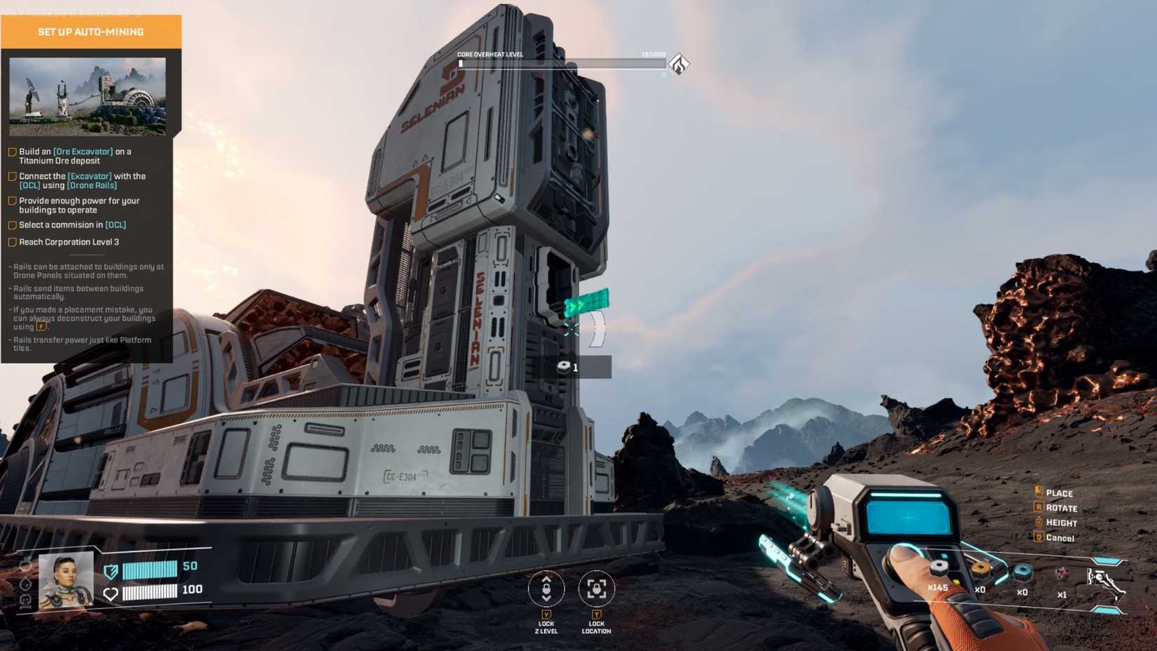 StarRupture Wolfram Ore Excavator on Vein