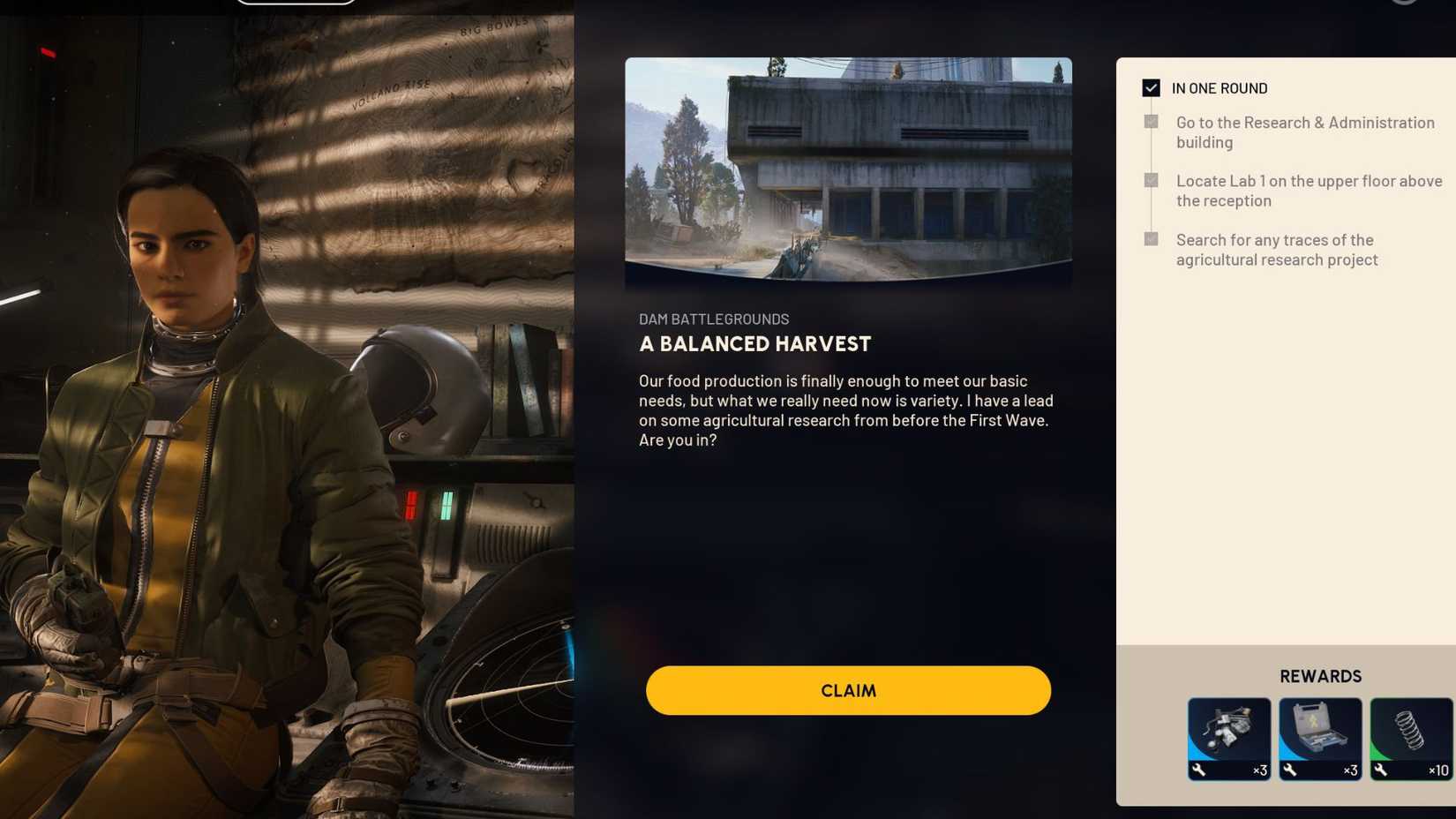 Balanced Harvest quest rewards ARC raiders