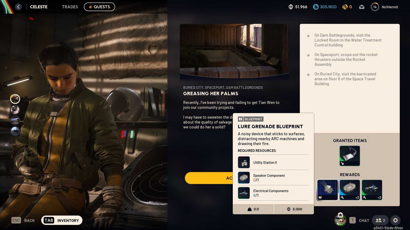 Arc Raiders Celeste Quest