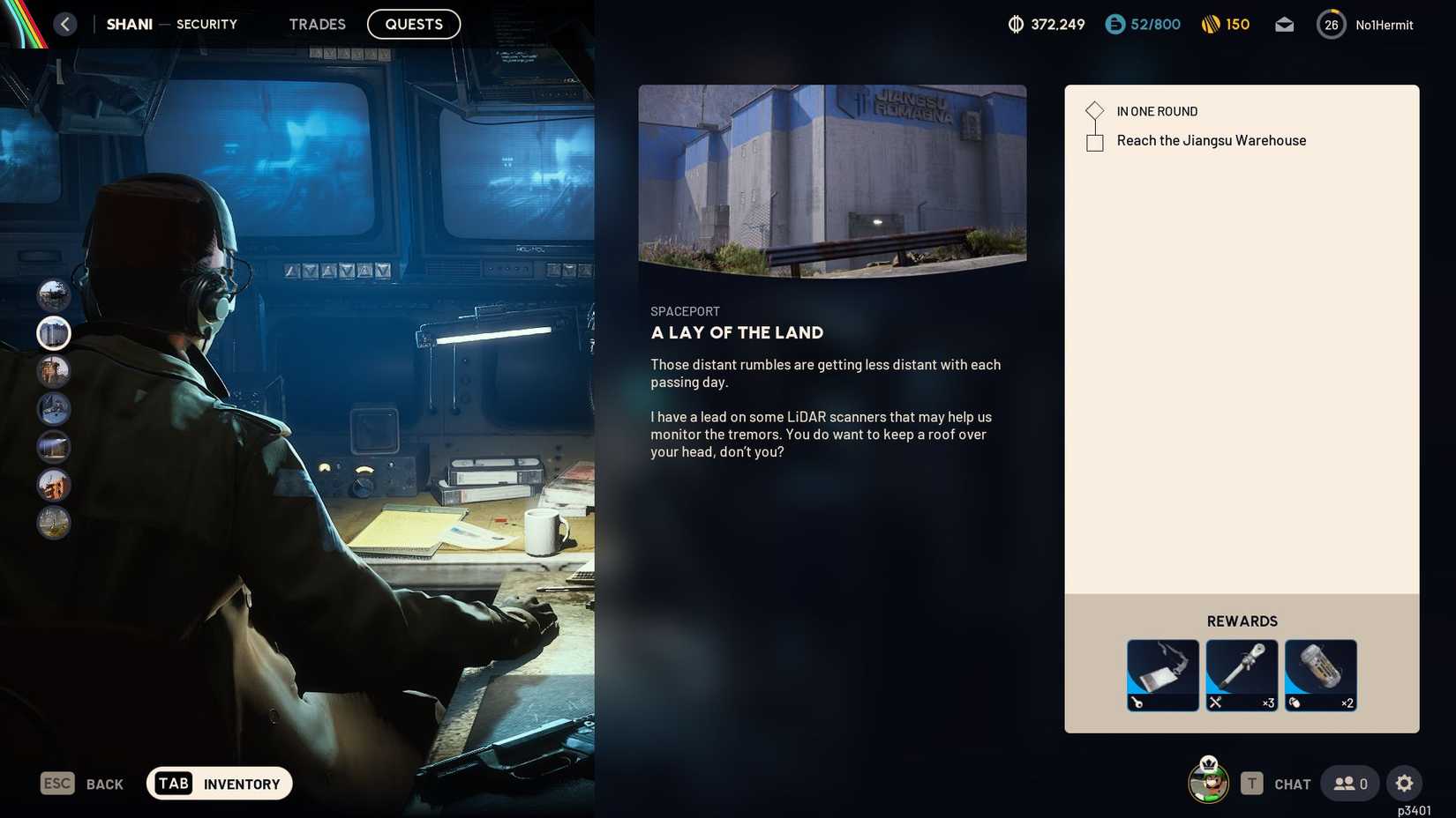 Arc Raiders Lay of the Land Quest Page