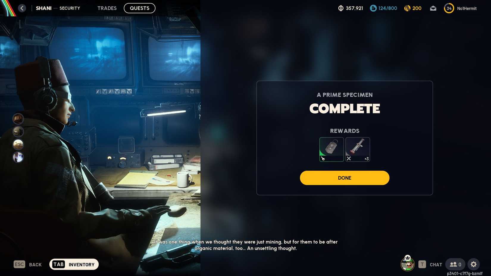 Arc Raiders Prime Specimen Completion