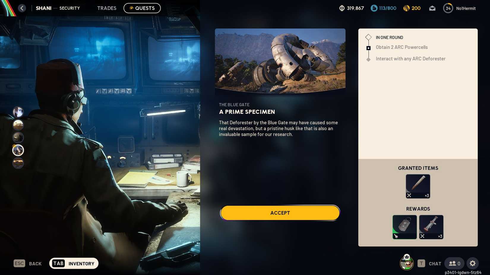 Arc Raiders Prime Specimen Quest