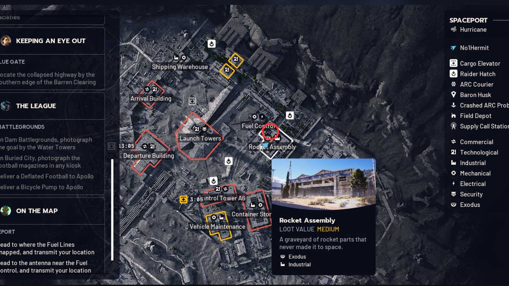 Arc Raiders Rocket Assembly Map