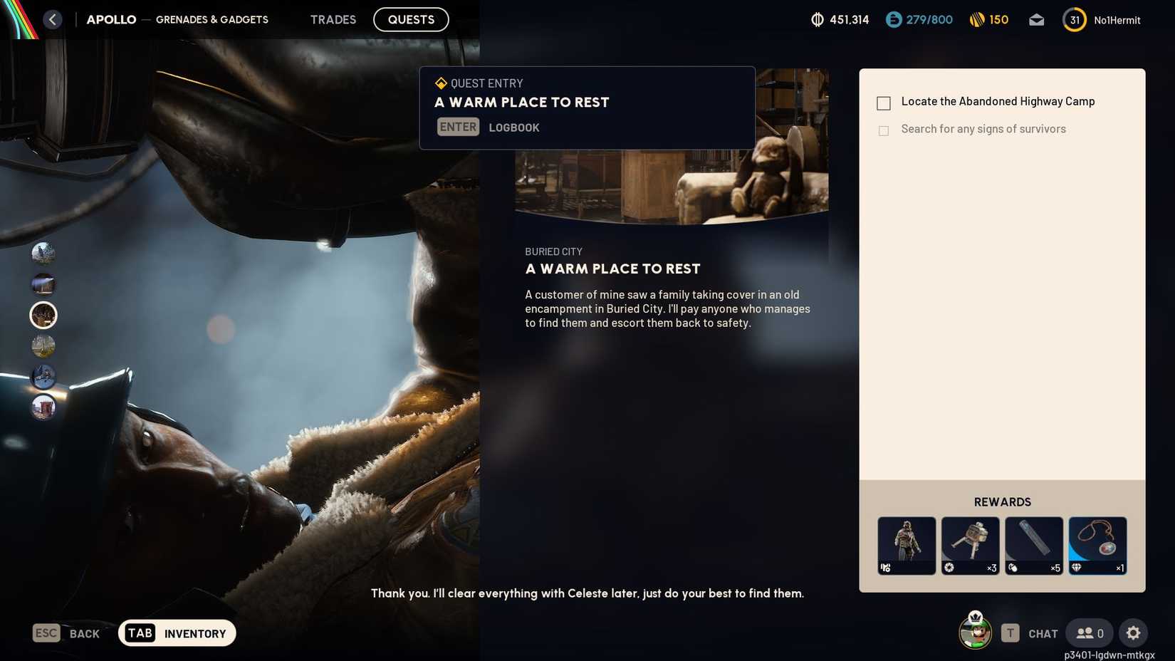 Arc Raiders Warm Place to Rest