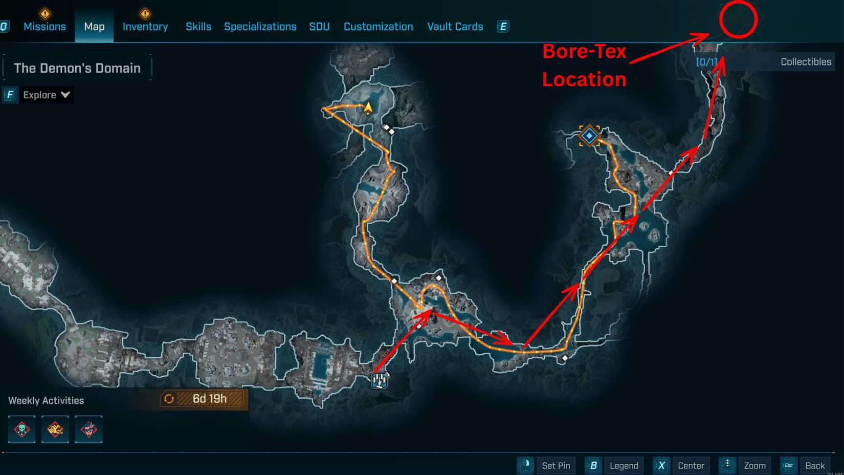 Borderlands 4 Bore-Tex Map Location