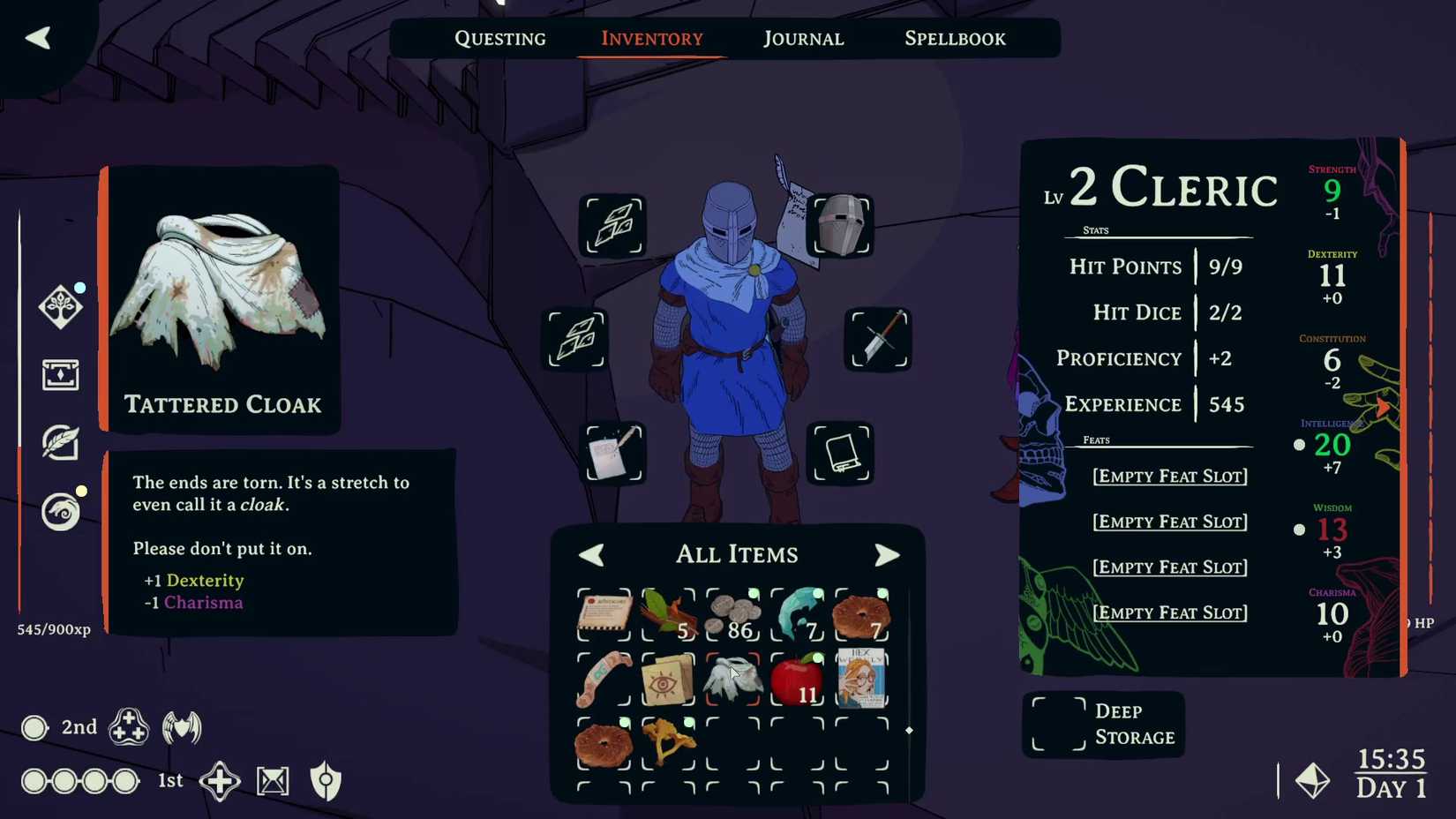 Esoteric Ebb Review Level 2 Cleric