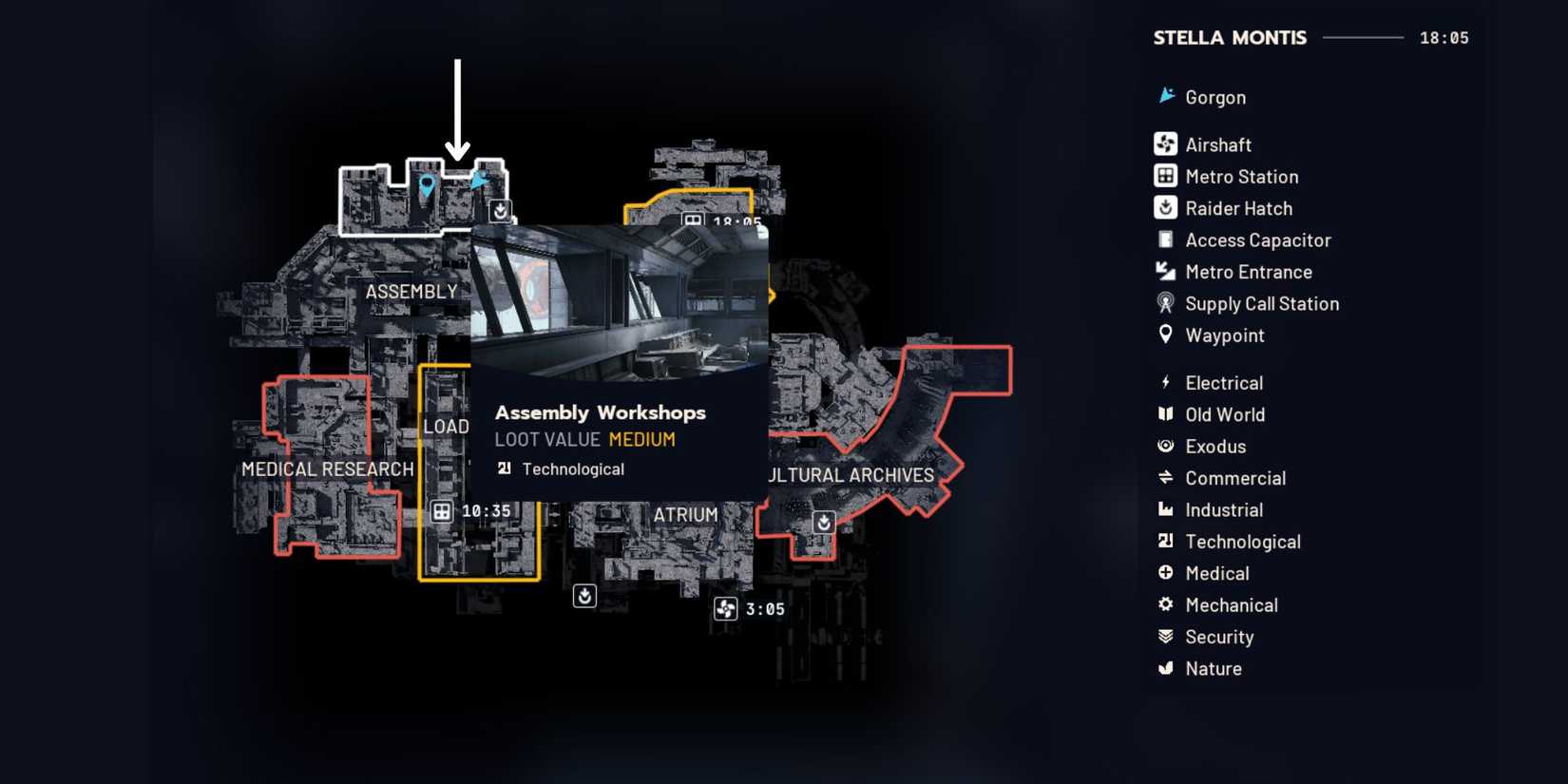 Ion Sputter Location