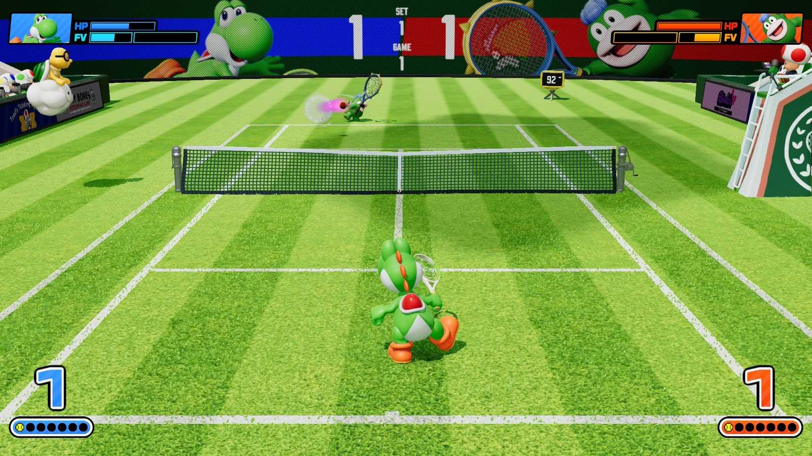 Mario Tennis Fever Read Your Opponent, Not Just the Ball 