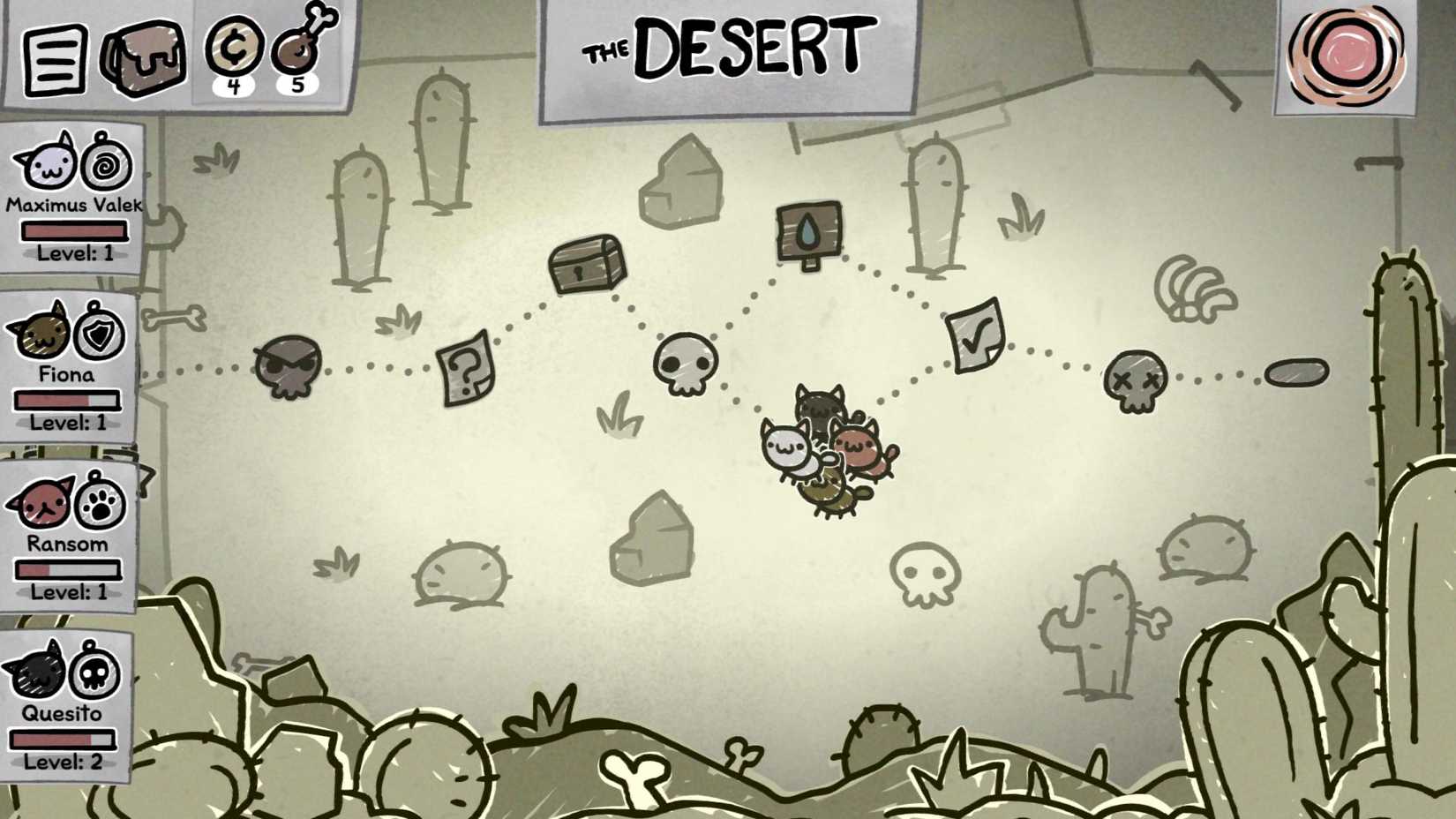 Mewgenics Desert map