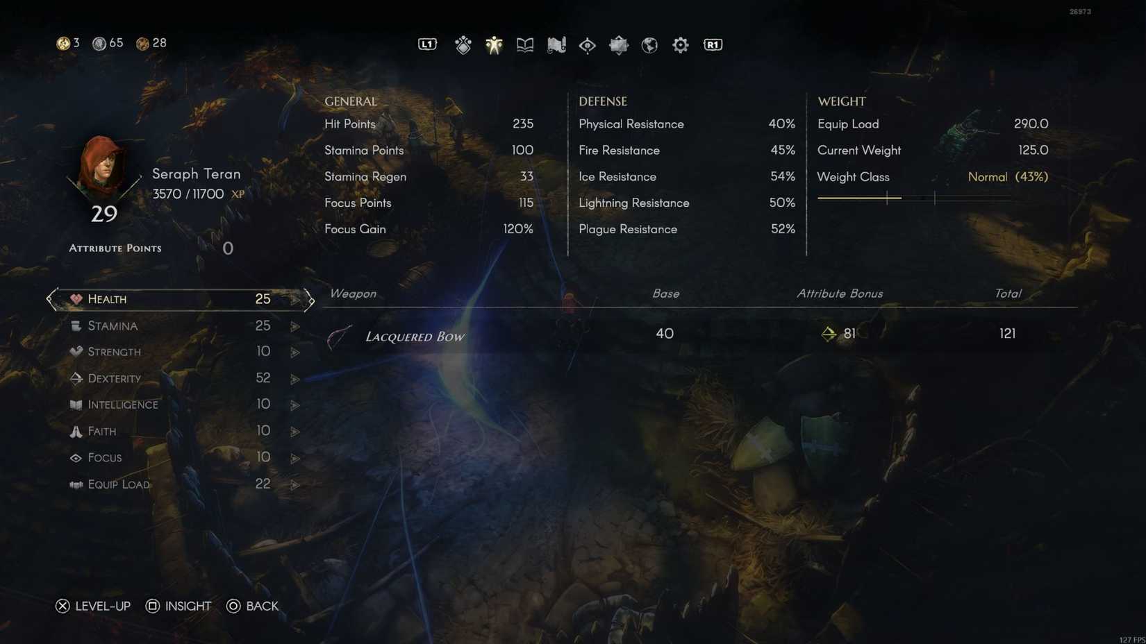 No Rest for the Wicked Bow Build Attributes
