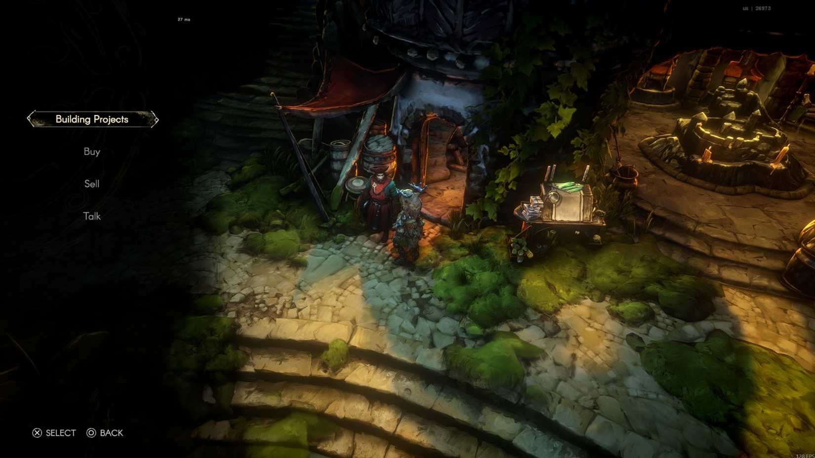 No Rest for the Wicked Danos Menu