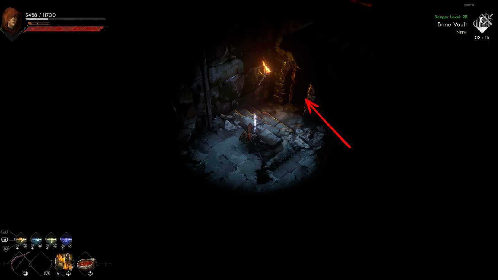 No Rest for the Wicked Dungeon Rusted Barnacle Key Door Location