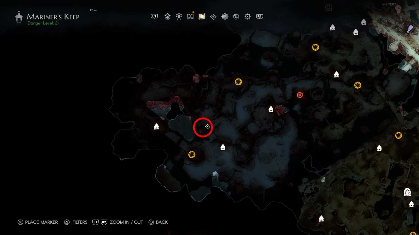 No Rest for the Wicked Storage Room Key Location Map