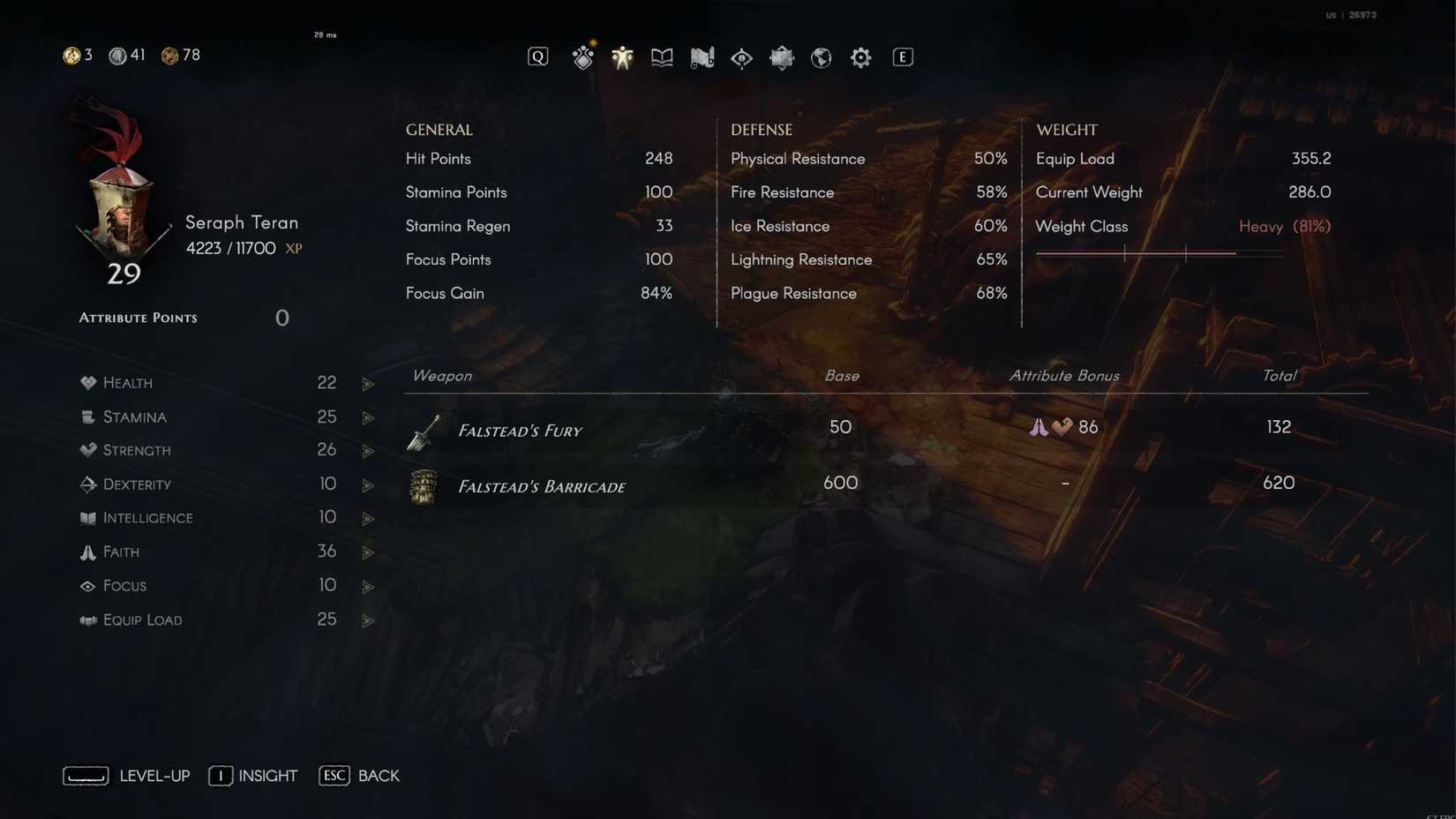 No Rest for the Wicked Thorns Build Attribute