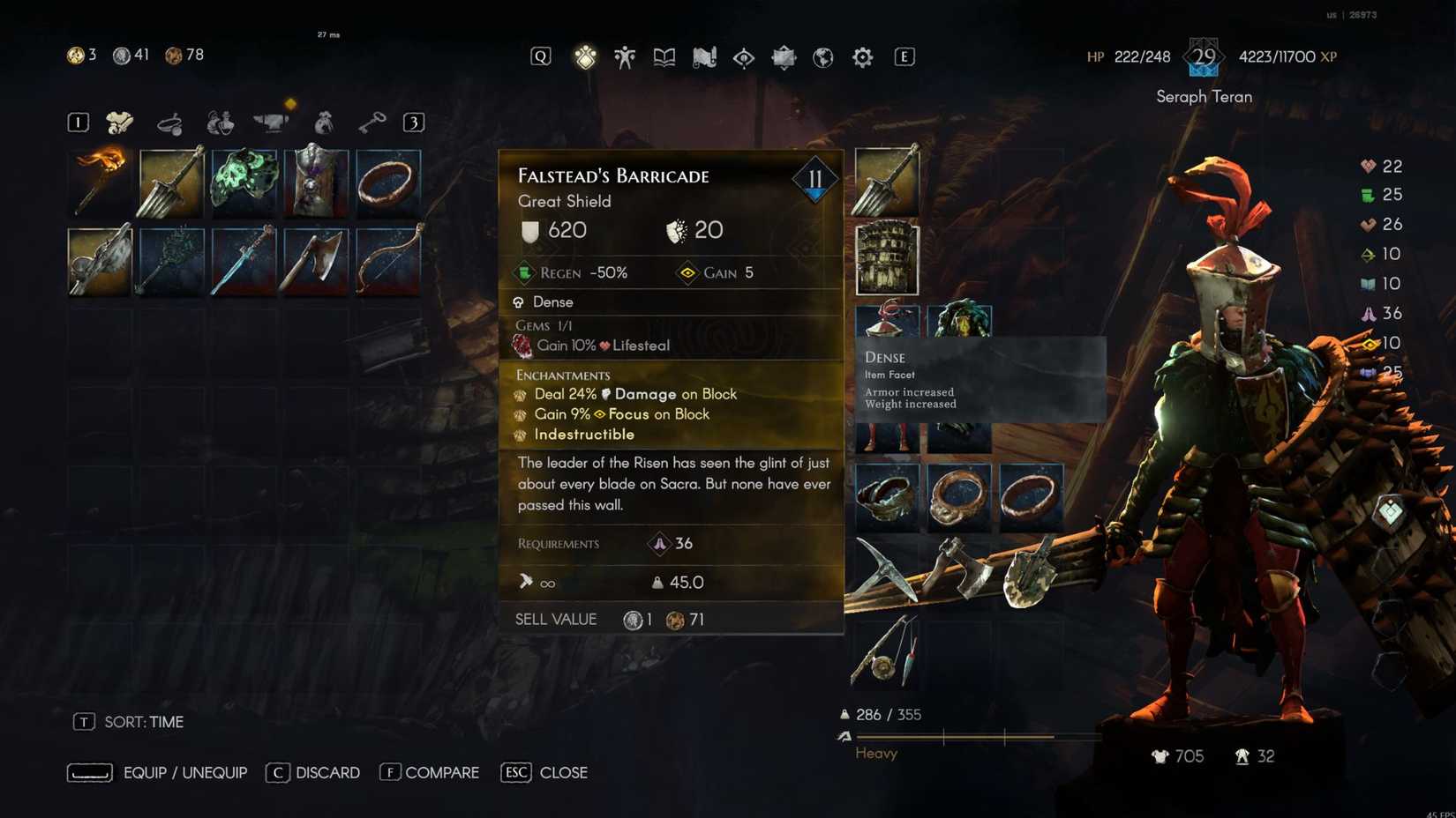 No Rest for the Wicked Thorns Build Falstead's Barricade