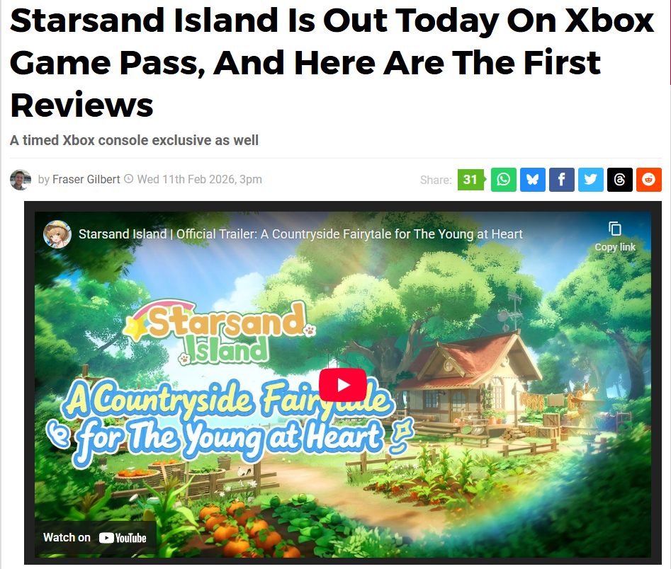 Dualshockers' Review Of Starsand Island on Pure Xbox