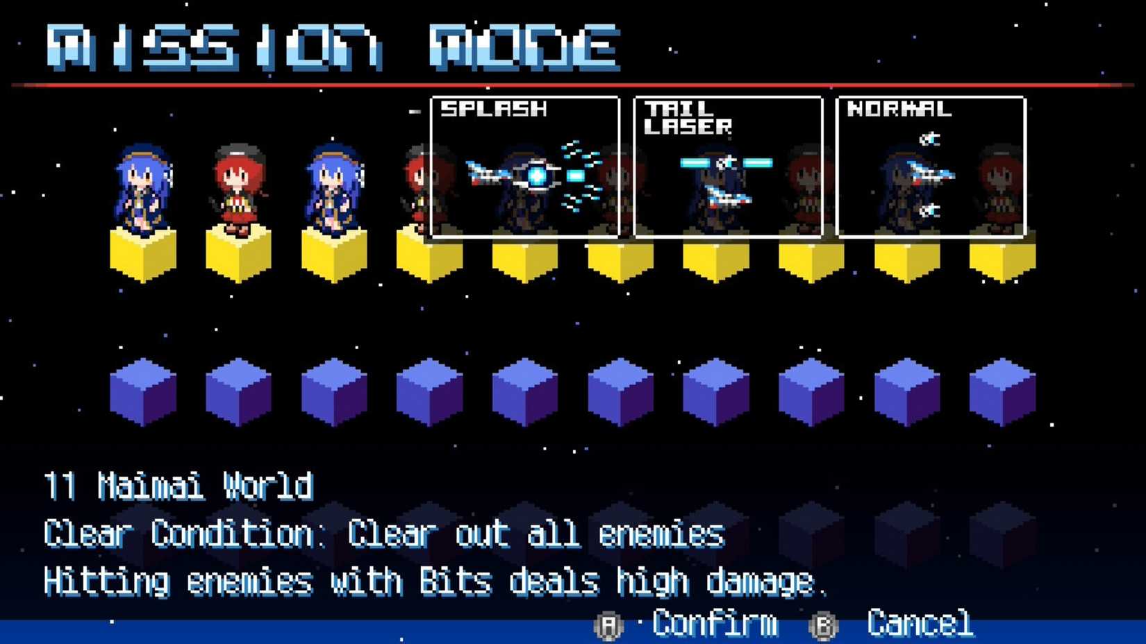 Revolgear Zero mission modes