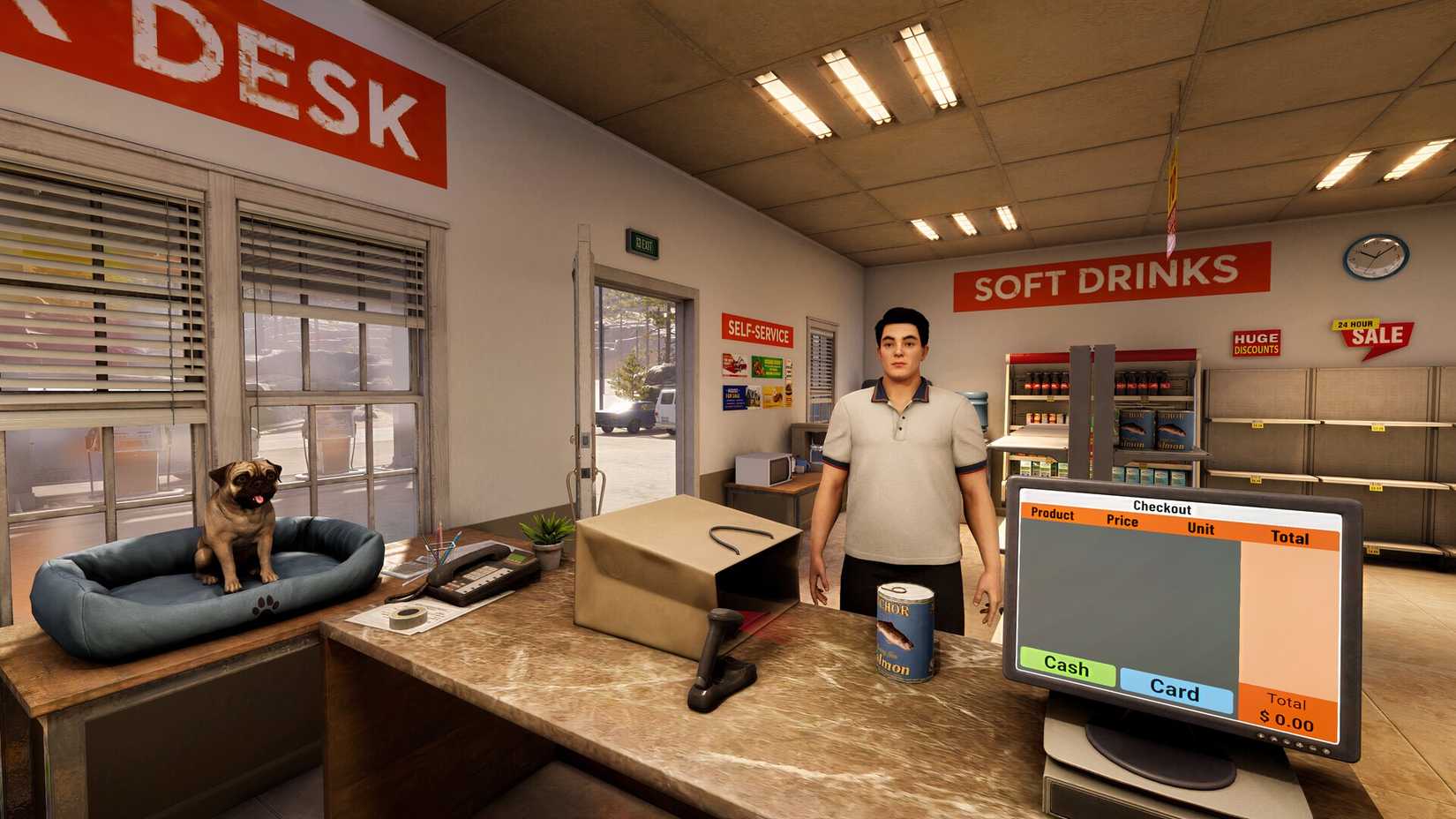 Roadside Research Customer At Cash Register